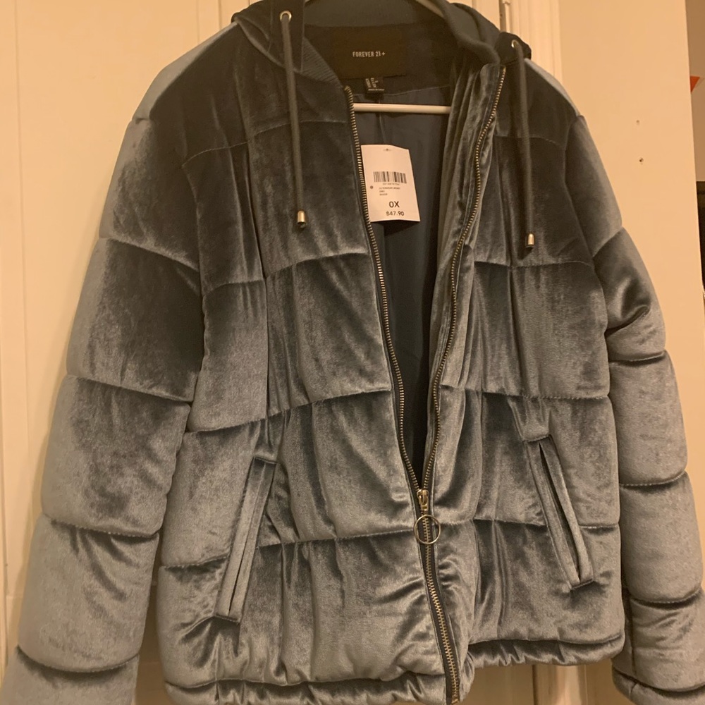 Velvet Puffer Jacket